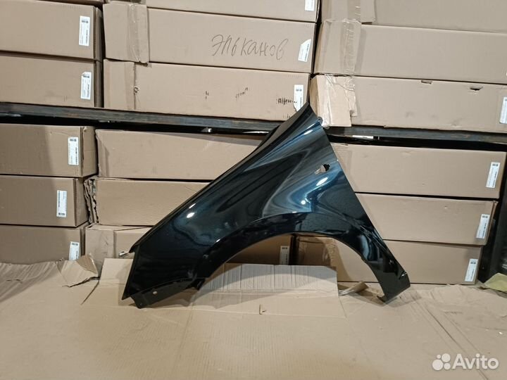Крыло левое Лада гранта калина 2 цвет сине черный