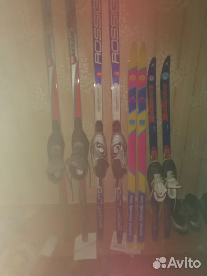 Лыжи беговые пластиковые с ботинками