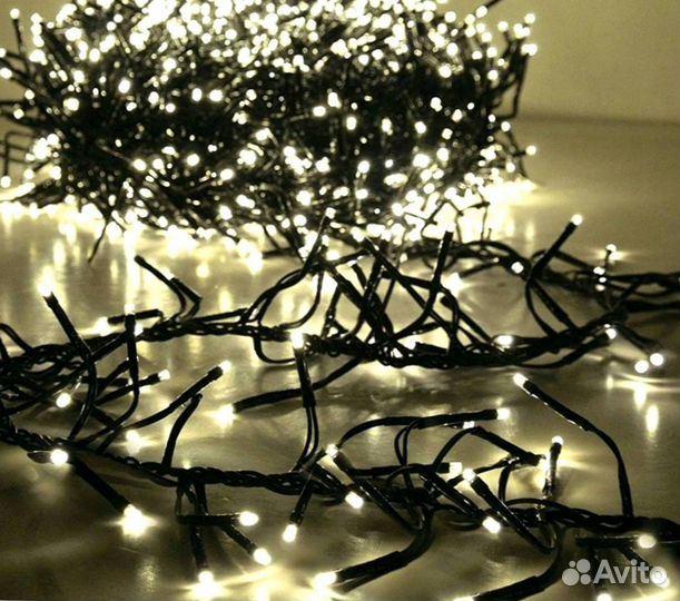 Новогоднее оформление. Установка. Елочная гирлянда