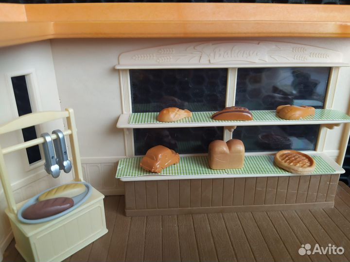 Sylvanian Families пекарня, доставщик пиццы, ежики