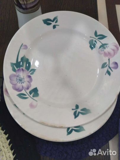 Тарелка десертная, глубокая, блюдце