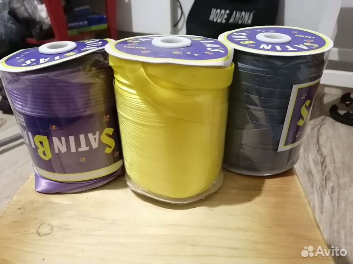 Косая бейка атласная