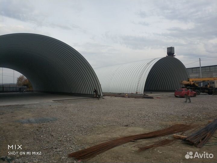 Строительство бескаркасных ангаров под ключ