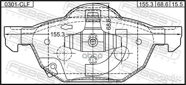 Колодки тормозные honda accord CL7 2003-2008 E