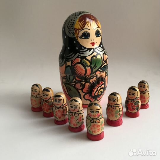Сувенир СССР Матрешки Дерево