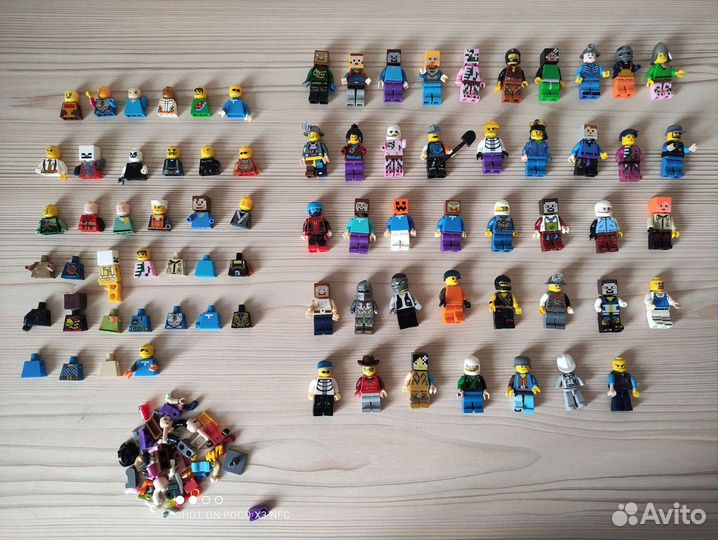 Лего человечки+комплектующие