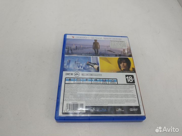 Игровые диски. Sony Playstation 4 Mirrors edge cat