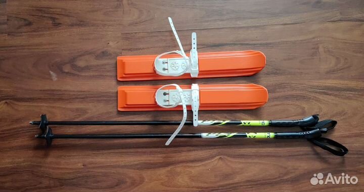 Детские лыжи с палками, мини-лыжи для детей