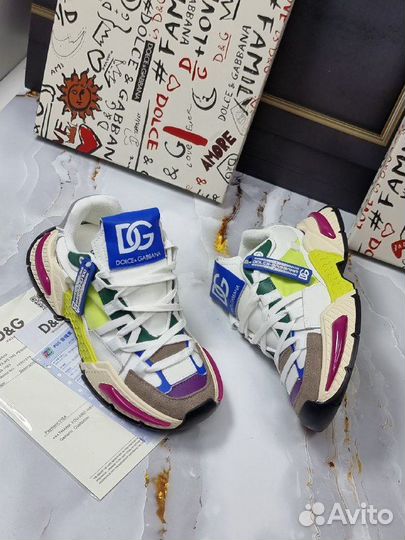 Кроссовки женские D&G Pink Multi