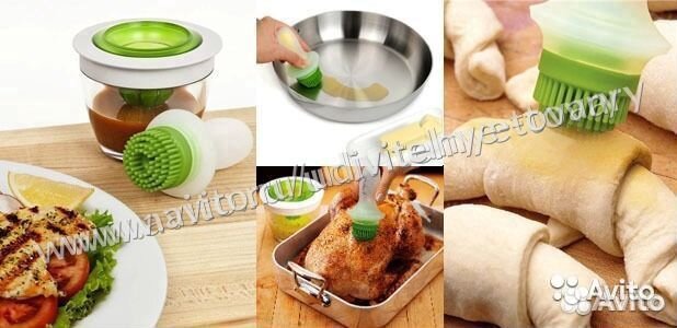 Кисть силиконовая с дозатором