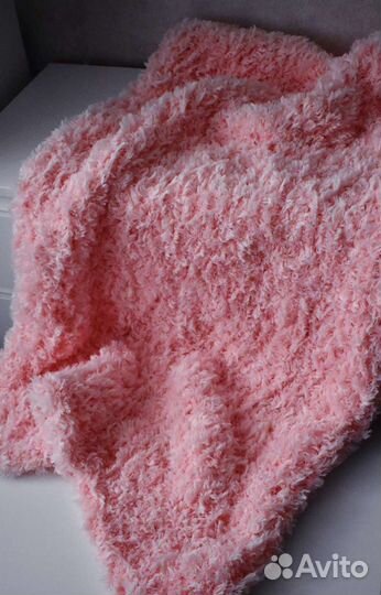 Вязаные плюшевые пледы ручной работы Alize Puffy