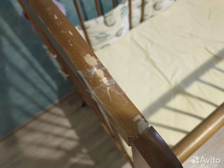 Детская кровать с матрасом бу