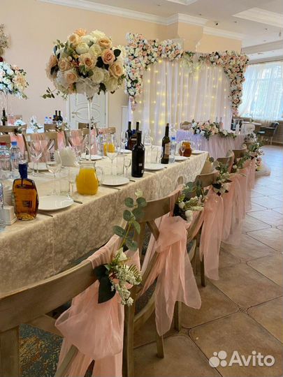 Свадебное оформление декор столов/зала