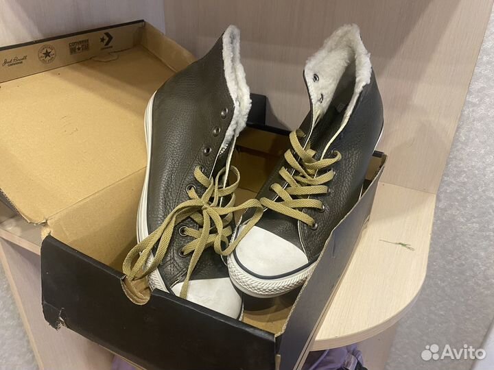 Мужские зимние кеды Convers All Stars