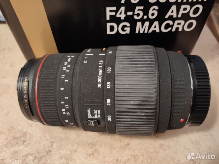 Объектив Sigma 70-300/4-5.6 APO DG macro