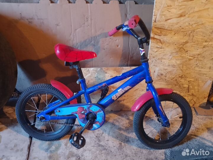 Детский велосипед человек паук