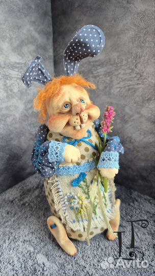 Интерьерная кукла зайчик