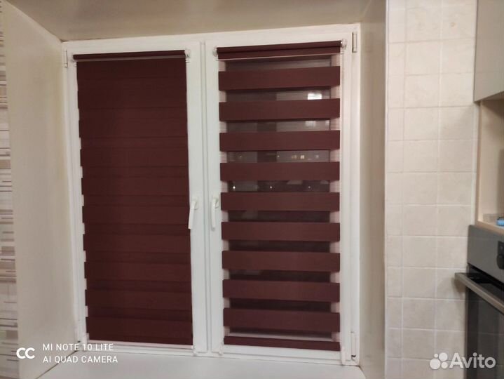 Рулонные шторы зебра