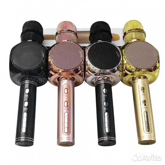 Микрофон и колонка 2 в 1 новый
