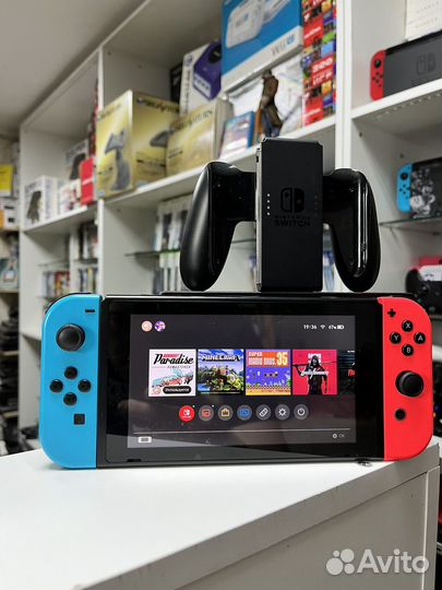 Nintendo switch + 128gb + игры