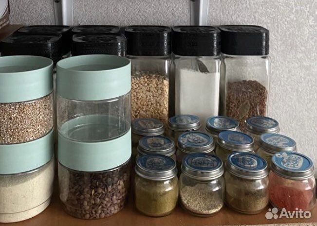 Набор банок для круп и специй
