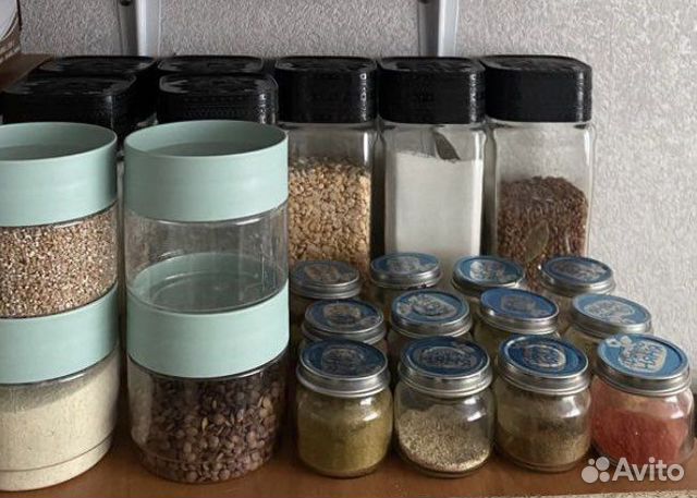 Набор банок для круп и специй