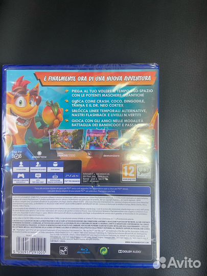 Crash Bandicoot 4 ps4 новый диск в пленке