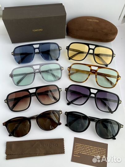 Очки Tom Ford Falconer Aviator желтые