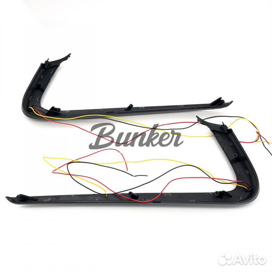 Накладки иксы Веста дхо+бегущие повторители Lexus