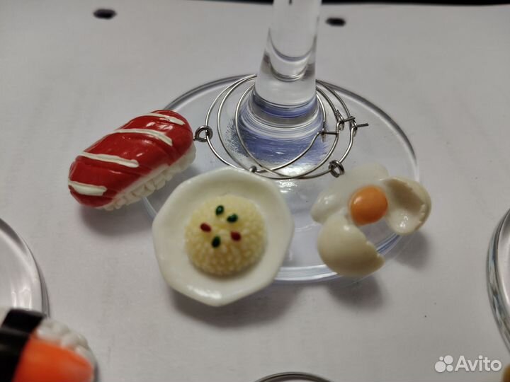 Маркеры для бокалов, 10 штук