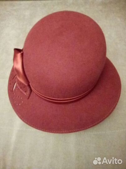 Шляпа женская фетровая