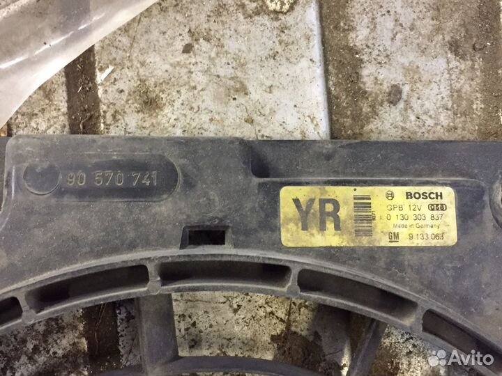 Диффузор вентилятора охлаждения opel astra G