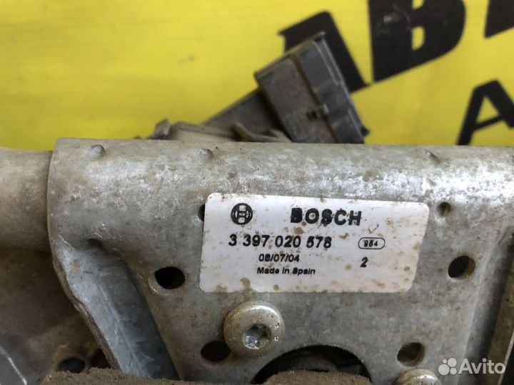 Трапеция дворников с моторчиком Peugeot 206