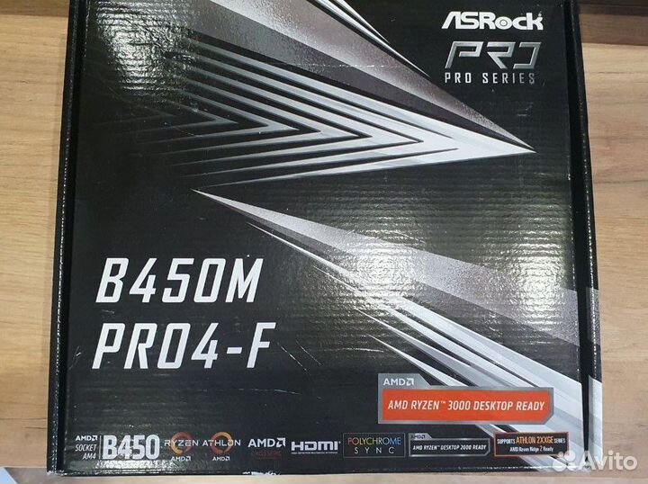 Материнская плата am4 asrock B450M pro-f