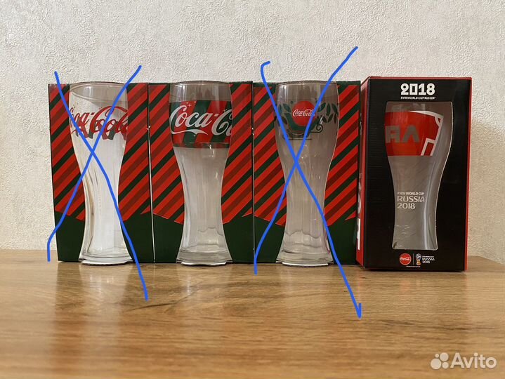Фирменные стаканы coca-cola