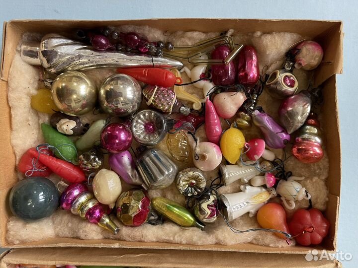 Наборы елочных игрушек СССР малютка