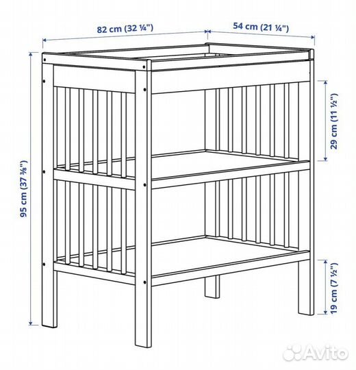 Пеленальный столик IKEA gulliver