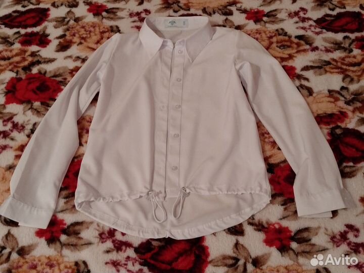 Блузка школьная 128