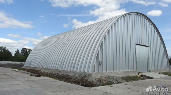 Разных размеров Арочный Ангар Для техники 20х9х60м
