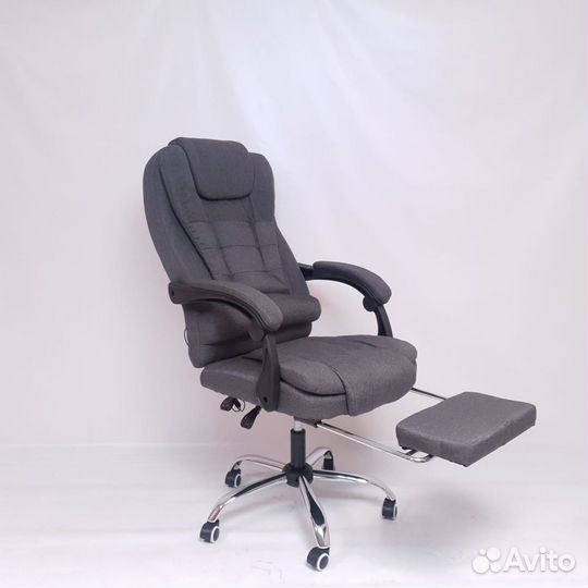 Тканевое офисное кресло с массажем