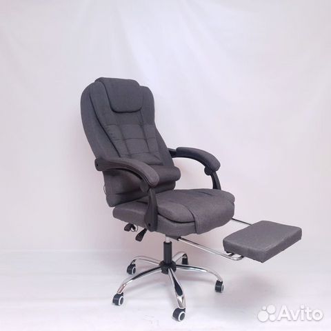 Тканевое офисное кресло с массажем