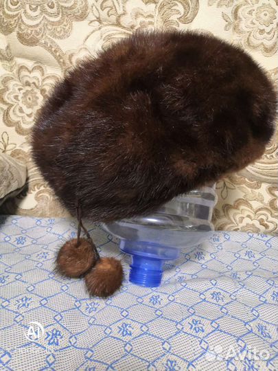 Норковый берет мягкий