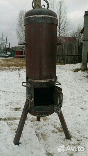 Мангал коптильня барбекю, 3 в одном удобно для дач