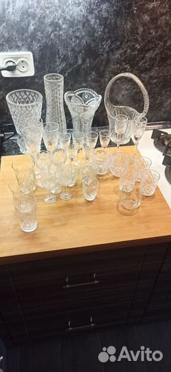 Фужеры хрустальные ссср.рюмки, стаканы