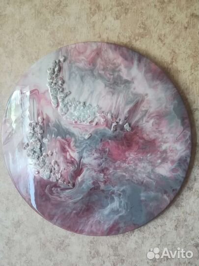 Картина из эпоксидной смолы. нежность