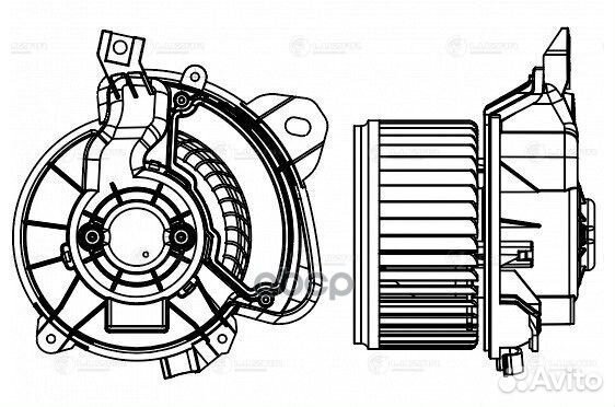 Вентилятор радиатора отопителя LFh2113 luzar