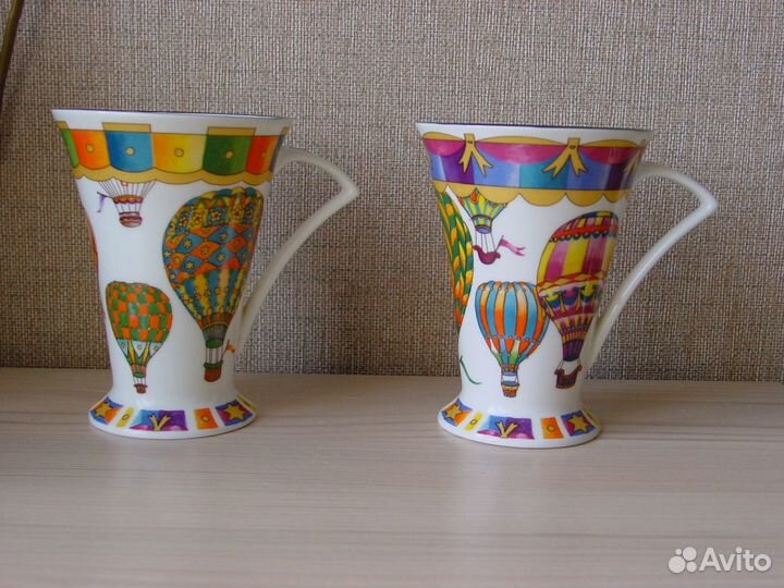 Кружки костяной фарфор воздушные шары