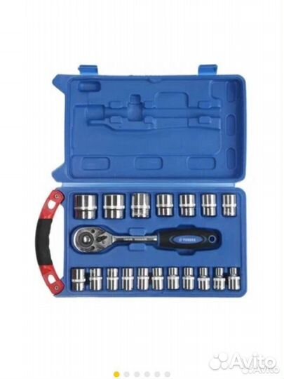 Набор торцевых головок Тундра 881880, 19 предм