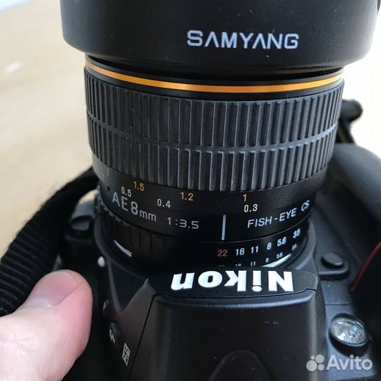 Объектив samyang AE 8 mm 1:3.5 fish-eye cs фишай