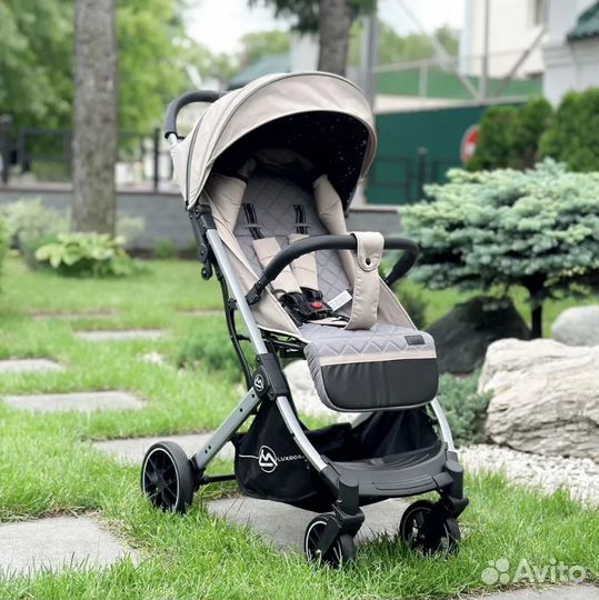 Коляска прогулочная Luxmom T9, бежевый